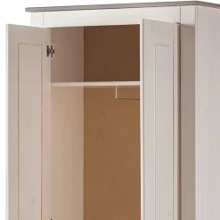 Dielenschrank in Weiß mit Grau - Lucasario^Wohnen Discount