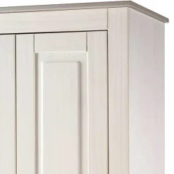 Dielenschrank in Weiß mit Grau - Lucasario^Wohnen Discount