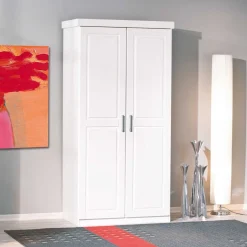 Wohnen Dielenschrank Nabrosia in Weiß