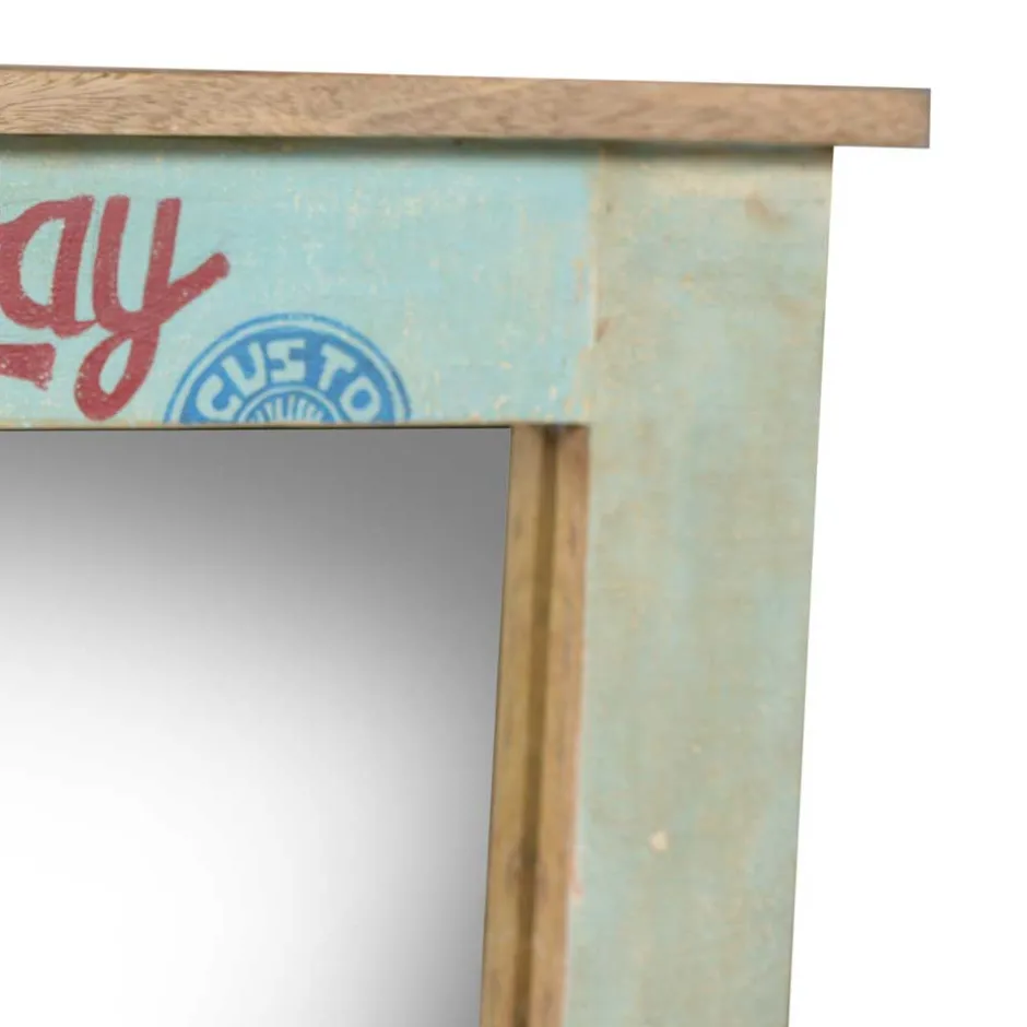 Wohnen Dielenspiegel Creek in Braun Bunt