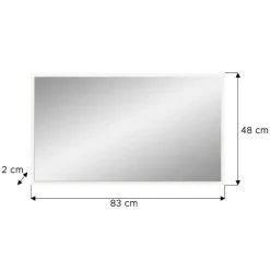Wohnen Dielenspiegel in Weiß - Davos