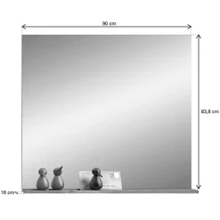 Dielenspiegel mit Ablage in Wildeiche NB - Depart^Wohnen Discount