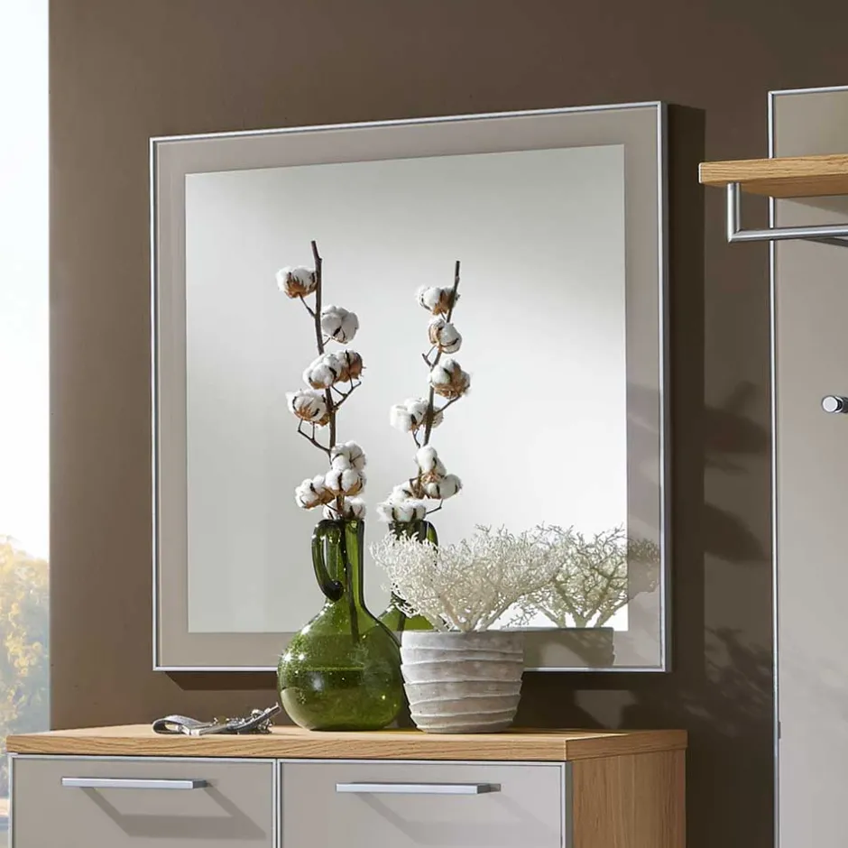 Wohnen Dielenspiegel Srocca in Taupe