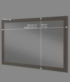 Wohnen Dielenspiegel Srocca in Taupe