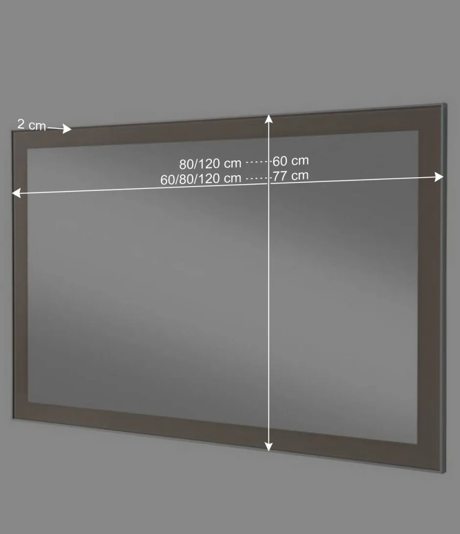 Wohnen Dielenspiegel Srocca in Taupe