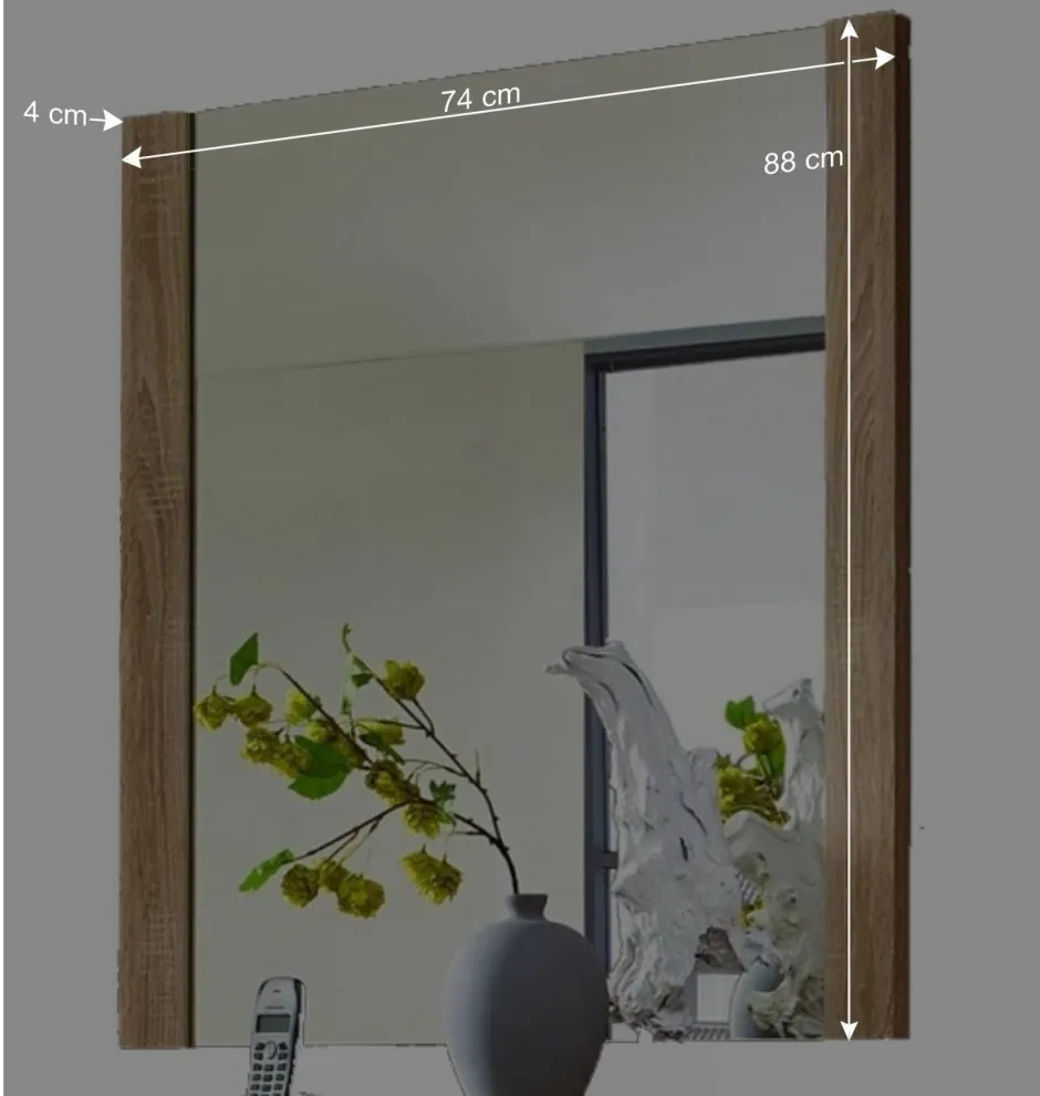 Wohnen Dielenspiegel Xesta in Sonoma Eiche