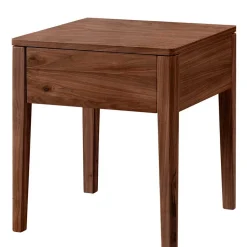 Doppelbett aus Nussbaum mit Stahlfüßen - Gedessa^Wohnen Clearance