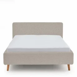 Doppelbett mit Bettkasten in Beige Webplüsch - Samuele^Wohnen Hot