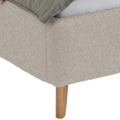 Doppelbett mit Bettkasten in Beige Webplüsch - Samuele^Wohnen Hot