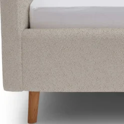 Doppelbett mit Bettkasten in Beige Webplüsch - Samuele^Wohnen Hot