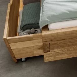 Wohnen Doppelbett mit Nachtkonsolen Set - Aryvano (dreiteilig)