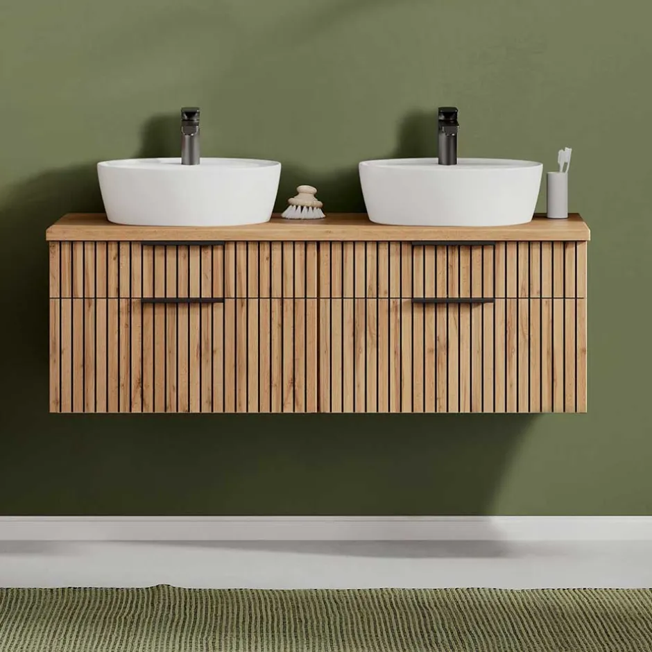 Doppelter Waschtisch mit vier Schubladen - Crystoga^Wohnen Best