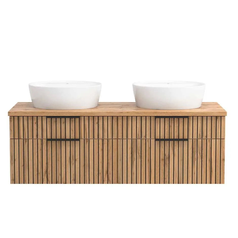 Doppelter Waschtisch mit vier Schubladen - Crystoga^Wohnen Best