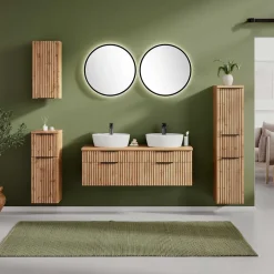 Doppelter Waschtisch mit vier Schubladen - Crystoga^Wohnen Best