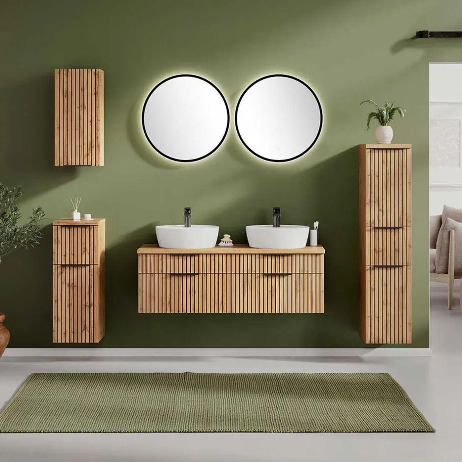 Doppelter Waschtisch mit vier Schubladen - Crystoga^Wohnen Best