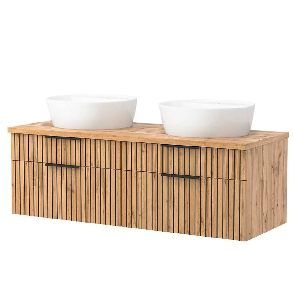 Doppelter Waschtisch mit vier Schubladen - Crystoga^Wohnen Best