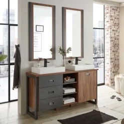 Doppel-Waschplatz & zwei Spiegel - Forawas (dreiteilig)^Wohnen Online