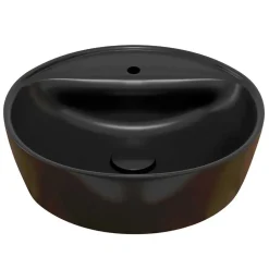 Doppel-Waschtisch mit schwarzen Aufsatzbecken - Crystoga^Wohnen Best