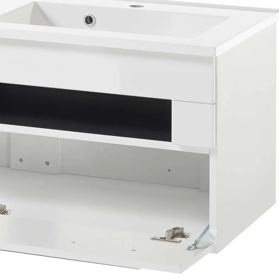 Wohnen Doppel-Waschtisch mit zwei Klappen - Ingmesan I