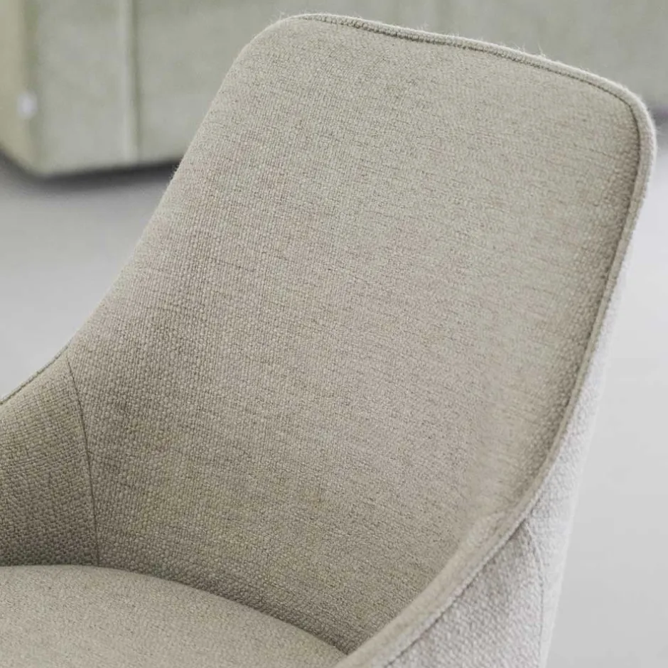 Wohnen Drehbare Barstühle in Beige - Taja (2er Set)