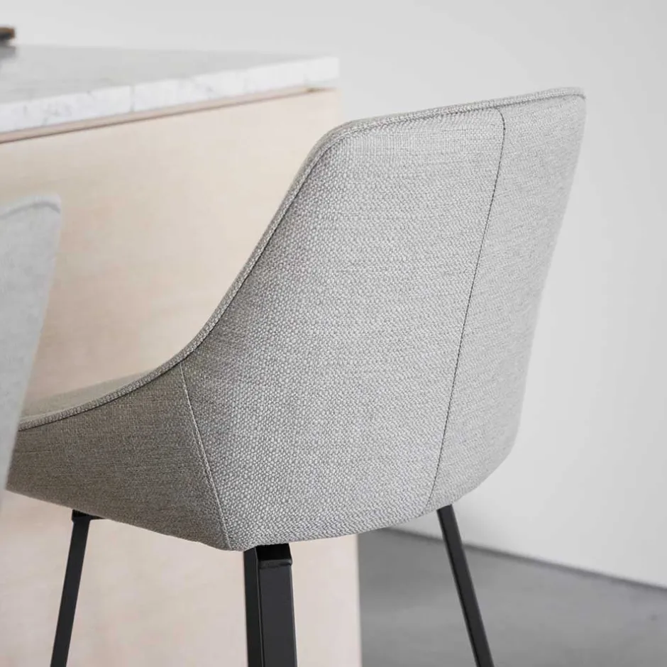 Wohnen Drehbare Barstühle in Beige - Taja (2er Set)