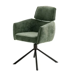 Wohnen Drehbare Esszimmerstühle in Oliv Grün - Unkorian (2er Set)