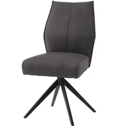 Drehbare Polsterstühle in Dunkelgrau - Aturin (2er Set)^Wohnen Sale