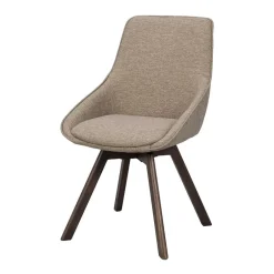 Drehbare Polsterstühle in Beigegrau - Lucky (2er Set)^Wohnen Outlet