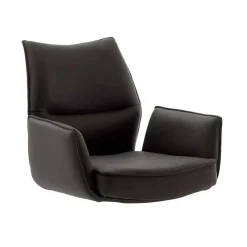 Drehbare Tischsessel aus Echtleder - Cascaya (2er Set)^Wohnen