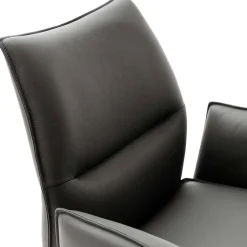 Drehbare Tischsessel aus Echtleder - Cascaya (2er Set)^Wohnen