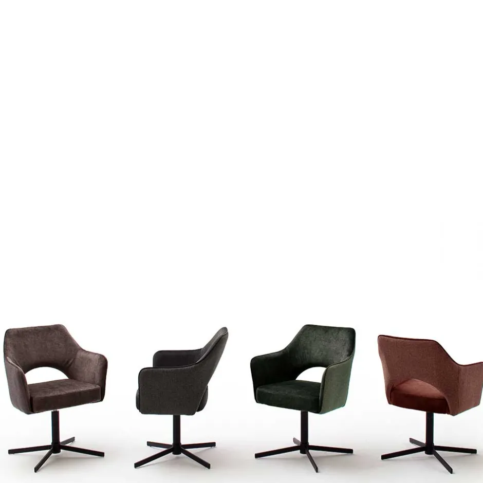 Drehbare Tischsessel in Hellbraun - Rovinja (2er Set)^Wohnen Hot