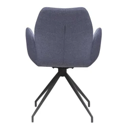 Wohnen Drehbarer Armlehnenstuhl in Dunkelgrau - Bowies