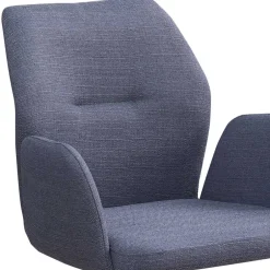 Wohnen Drehbarer Armlehnenstuhl in Dunkelgrau - Bowies