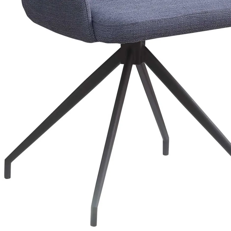 Wohnen Drehbarer Armlehnenstuhl in Dunkelgrau - Bowies