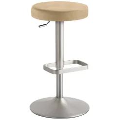 Drehbarer Barhocker in Rund - Beige - Vironda^Wohnen Outlet