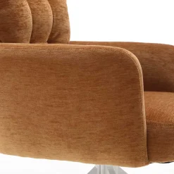 Drehbarer Esstischsessel in Ockergelb - Karin (2er Set)^Wohnen