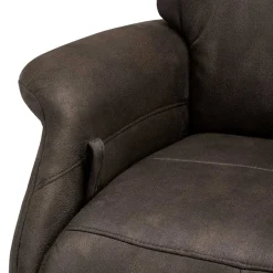Wohnen Drehbarer Microfaser Relaxsessel in Braun - Cariba