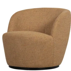 Drehbarer Polstersessel in Currygelb meliert - Waltma^Wohnen New