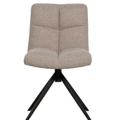 Drehbarer Polsterstuhl aus Boucle Stoff in Beige - Magan^Wohnen Discount