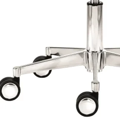 Drehbarer Schreibtisch Hocker in Schwarz & Alu - Ruvenz^Wohnen