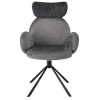 Drehbarer Tischsessel in Grau - Adejano (2er Set)^Wohnen New