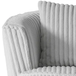 Wohnen Drehbarer Wohnzimmersessel in Hellgrau - Iliana