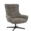 Wohnen Drehbarer Wohnzimmersessel in Dunkelgrau - Grandio