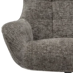 Wohnen Drehbarer Wohnzimmersessel in Dunkelgrau - Grandio