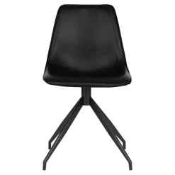 Wohnen Drehstühle aus Kunstleder in Schwarz - Jalisa (2er Set)