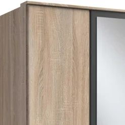 Drehtürenschrank in Eiche Sägerau Optik - Danah^Wohnen