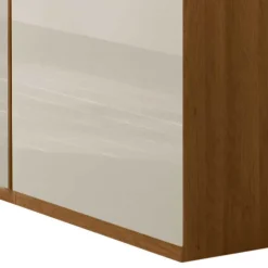 Drehtürenschrank mit Glasfront in Beige - Emdsiva^Wohnen Best