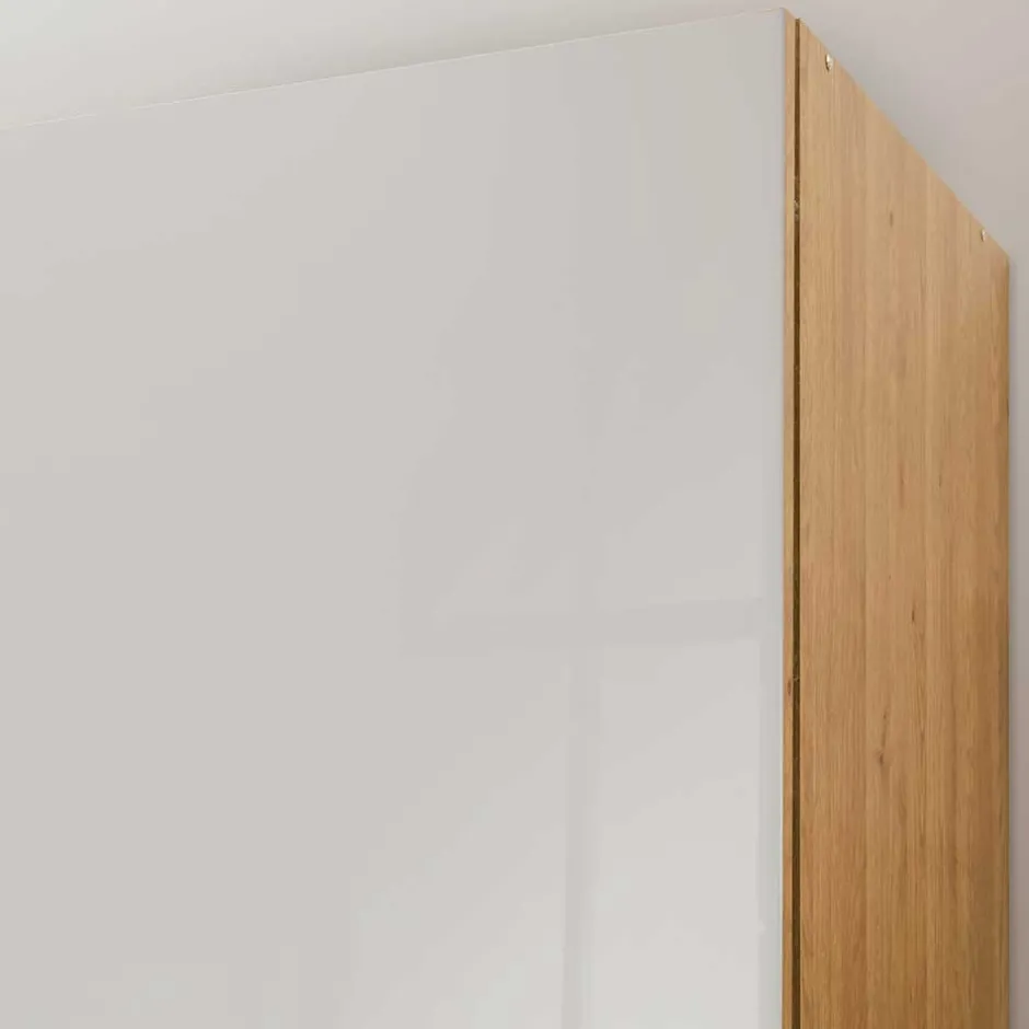 Drehtürenschrank mit Glasfront in Beige - Emdsiva^Wohnen Best