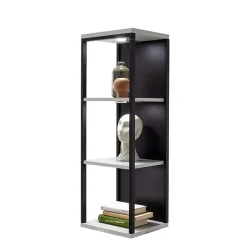 Wohnen Dreiseitig offenes Wandregal in Weiß - Loazin