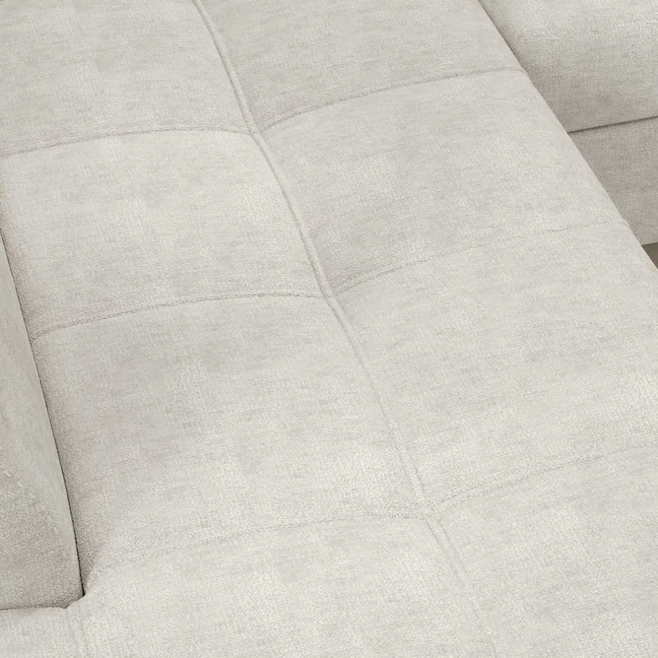 Wohnen Dreisitzer Funktionscouch in Cremeweiß - Cryptos